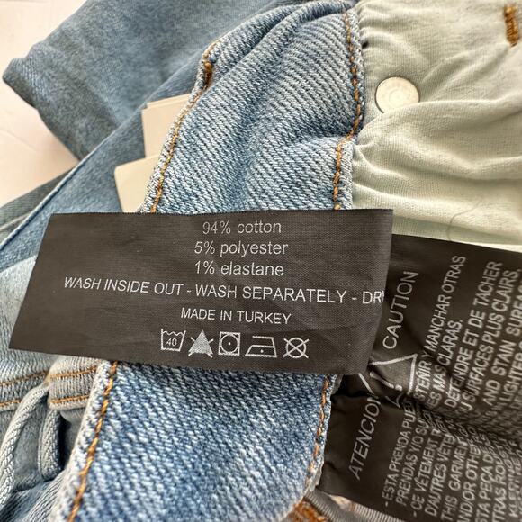 NWT Good American x Zara waist nipping high rise skinny jeans SIZE 18 - Picture 10 of 12